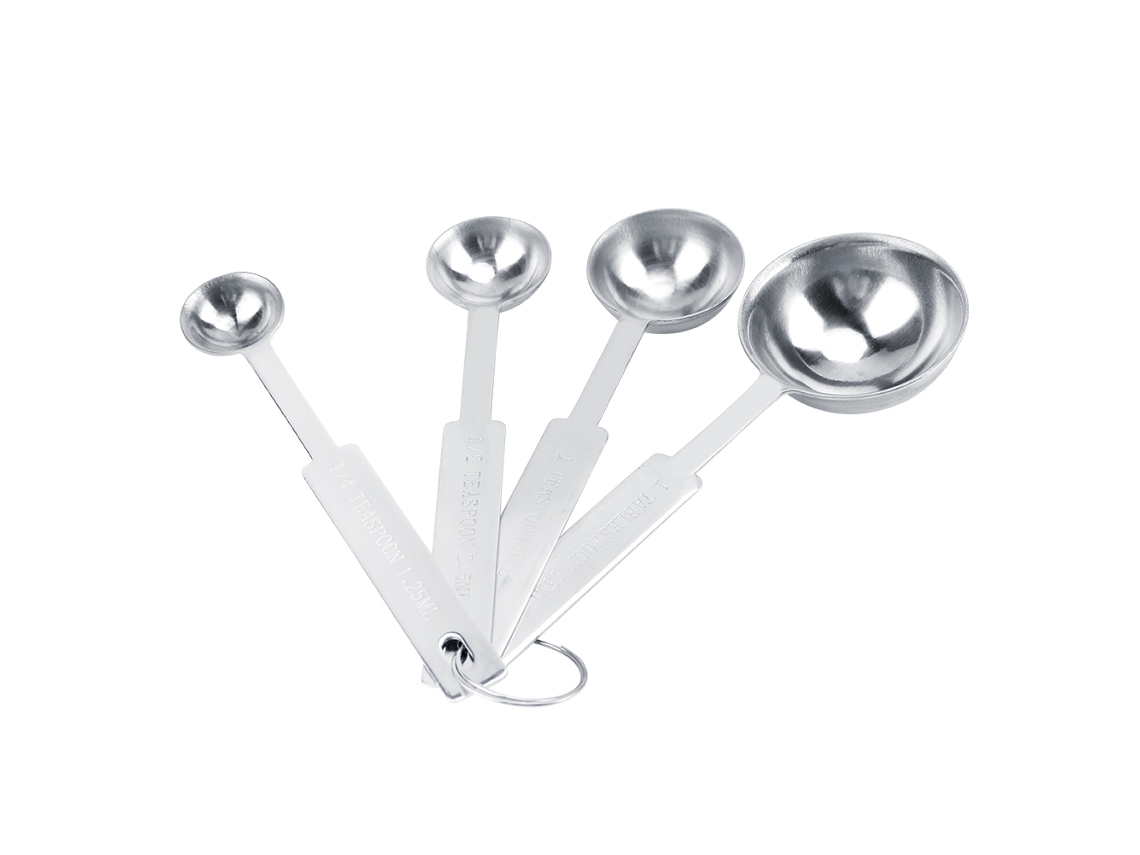 Juego De 4 Cucharas Medidoras De Acero Inoxidable Para Café, Especias Y Utensilios De Cocina.