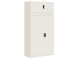 Maison Exclusive - Armario Archivador De Acero Blanco 90x40x180 Cm