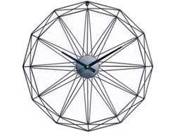 Reloj de Pared THINIA Moderno (Negro - 60 cm)
