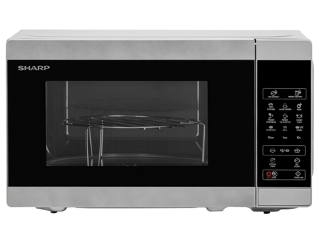 Microondas SHARP YC-MG02ES (20 L - Con grill - Gris)