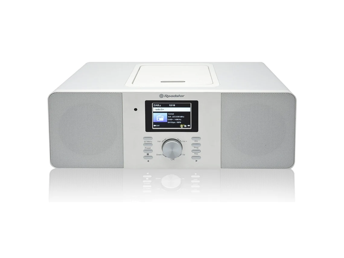 Reproductor Cd-Mp3 Bluetooth Usb ROADSTAR Ir-540D+Btwh Blanco
