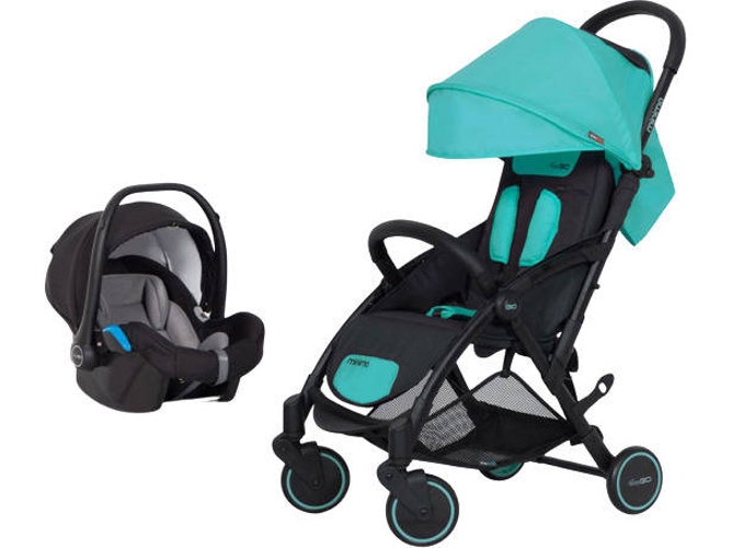 Carrito de Bebé Individual EASYGO Minima + Starter 0+ Isofix Ready Malachite
