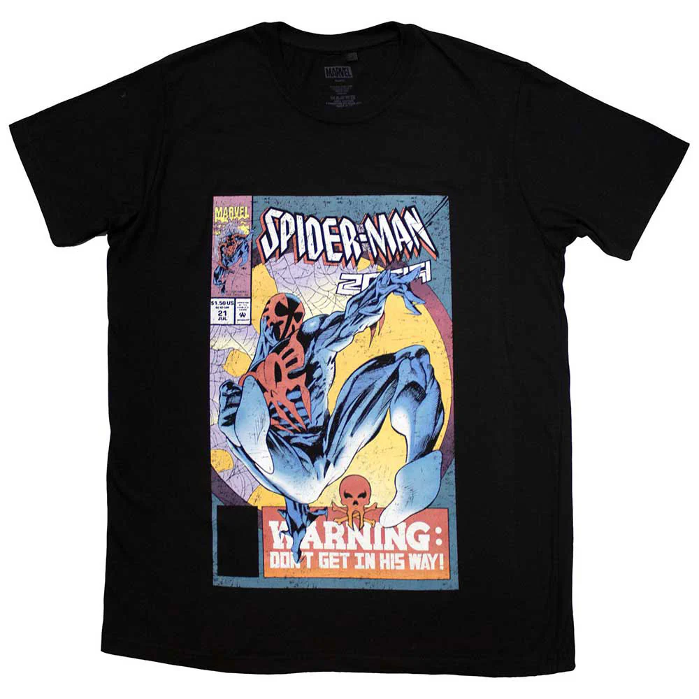 Rockinstone Unisex Marvel Comics Spider-man Warning Comic Cover Camiseta Classic-m