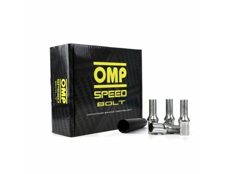 Set Tuercas OMP 27 mm Plata 20 uds M12 x 1,25