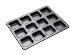 Molde Antiadherente para 12 Brownies KITCHEN KRAFT Master Class