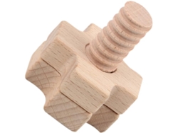 Juguete Educativo De Madera Con Tornillos Para Niños Pequeños, Forma Geométrica De Cruz