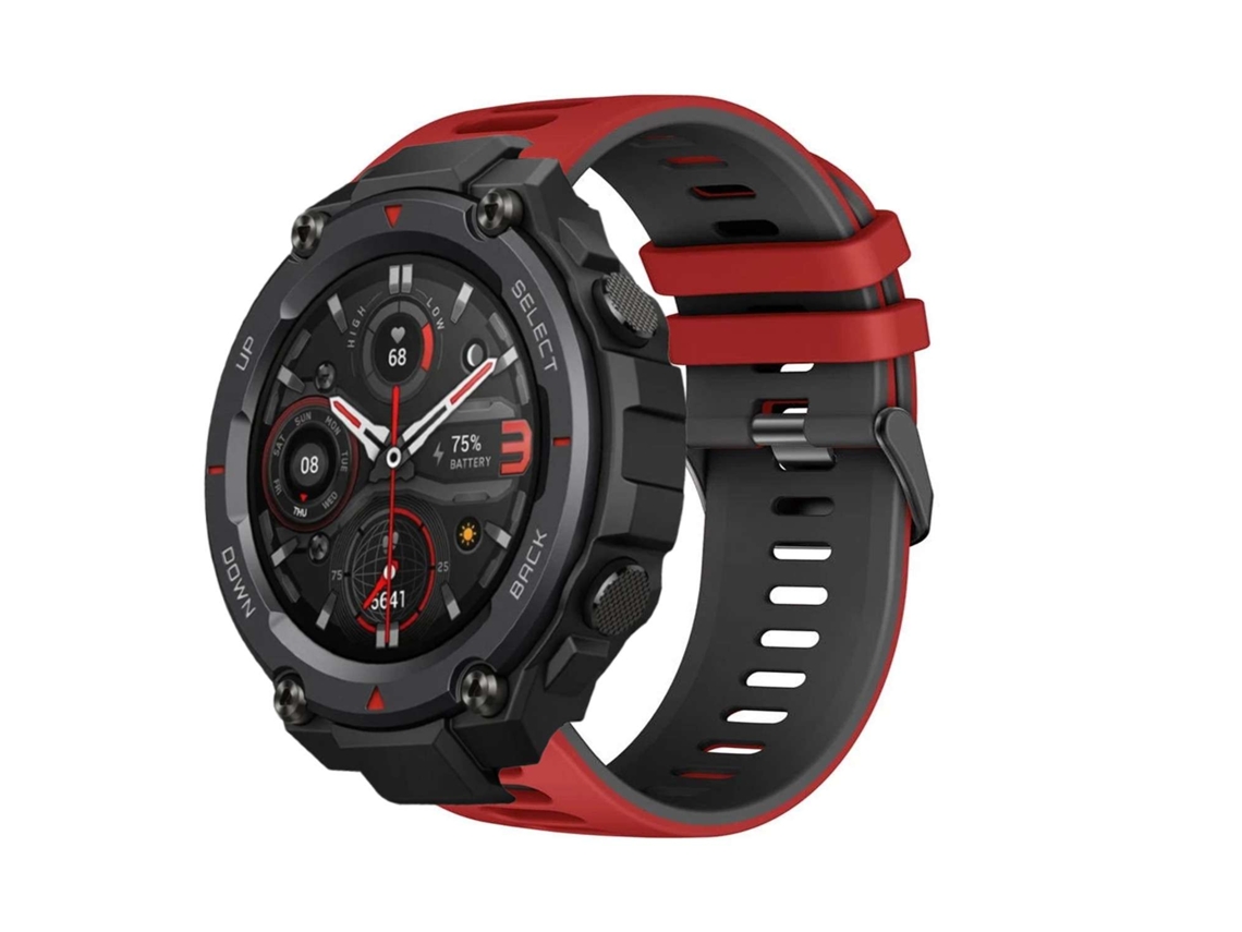 Correa Pioneer para Amazfit T-Rex Pro Rojo y Negro