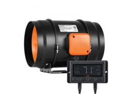 Ventilador en línea de 200 mm con sensor de temperatura y motor EC Tekmaquinas