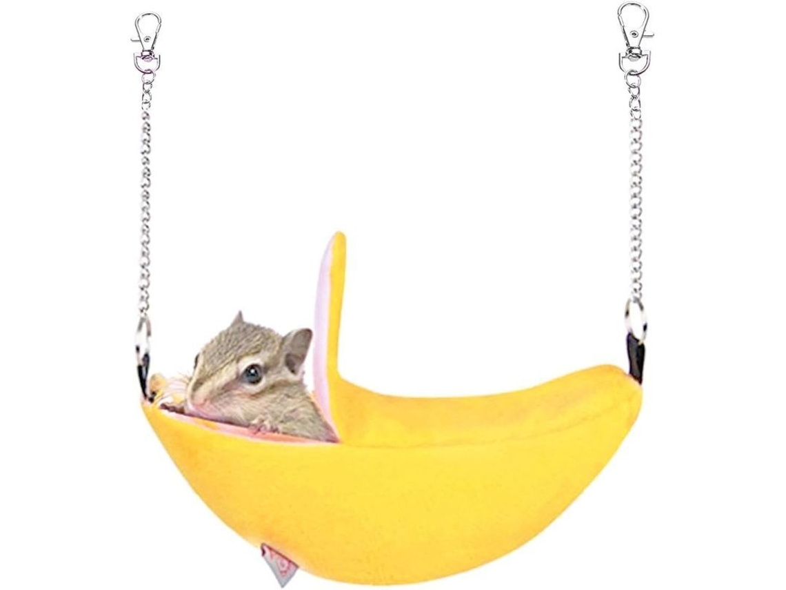 2026-hamaca Para Hámster Colchón Colgante Para Mascotas Pequeñas Casa De Jaula Accesorios Banana Suave