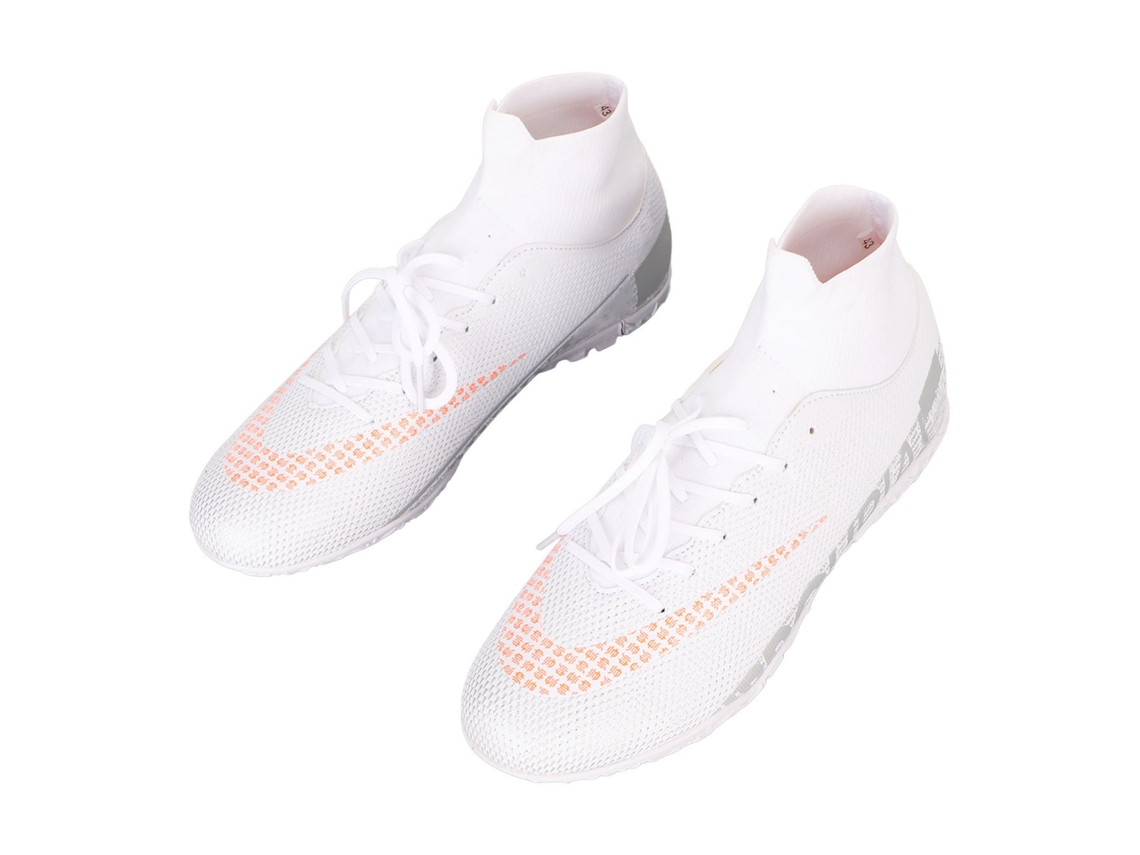 Botas De Fútbol Altas Para Hombre Con Tacos Aplastados Para Césped Artificial.