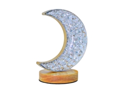 Lámpara De Mesa Decorativa Romántica Estilo Luna Para Dormitorio: Iluminación Suave Y Versátil.