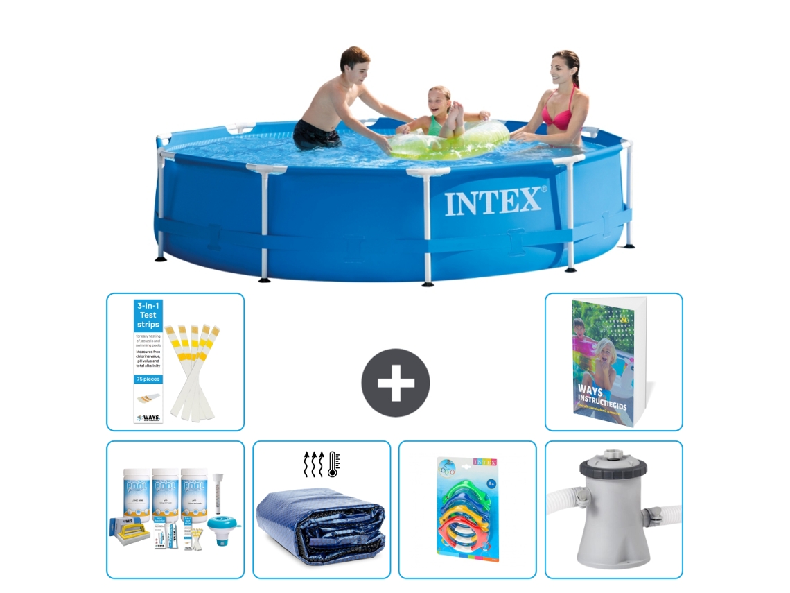 Intex Piscina Com Estrutura Redonda - 305x76 Cm - 7-peças S108