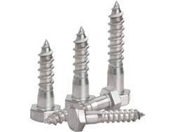 20 Tornillos De Cabeza Hexagonal M6x50mm Acero Inoxidable Autoagujeros Para Madera