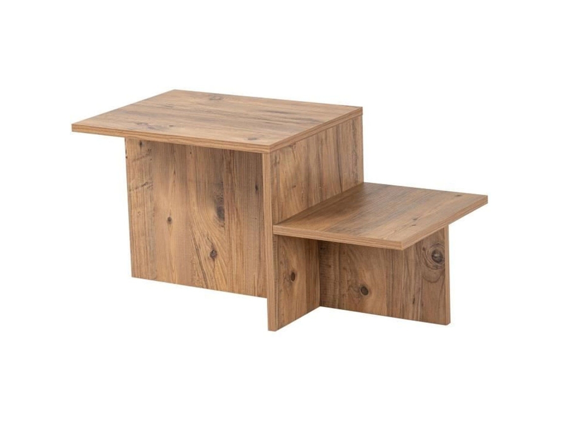 Mesa De Centro Rectangular Harmony - Pino Atlántico - 80 X 40 X 40 Cm