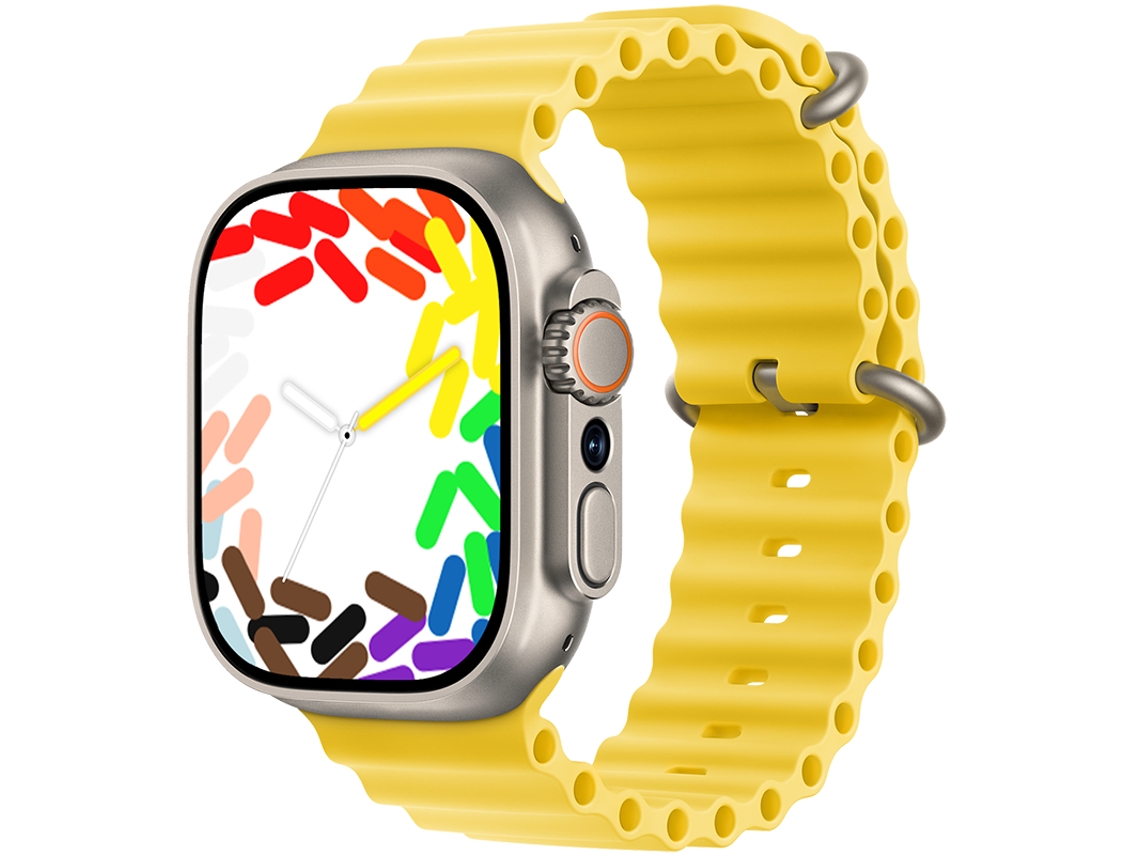 Reloj inteligente con NFC, conectividad Wi-Fi y cámara trasera de alta definición. Mdug (amarillo)