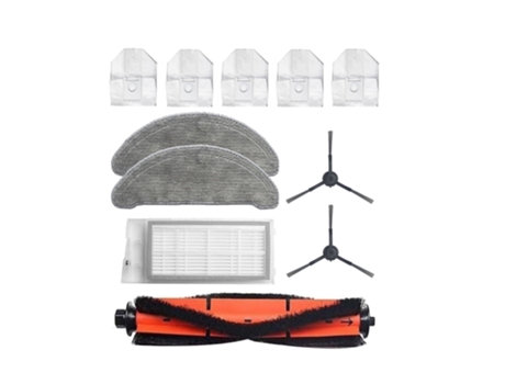 Fregonas, paños, bolsas de polvo, Cepillo Lateral rodante, filtro Hepa para Xiaomi Roidmi Eve Plus, piezas de Robot aspirador