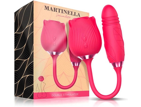 Vibrador PETHUEL Pétalos de Rosa 2ª generación Rojo
