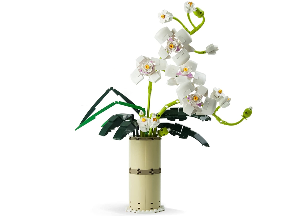 Kit de Construção Buquê Flores Conjuntos Coleção Botânica Orquídeas para Adultos Plantas Artificiais Conjunto Brinquedos D