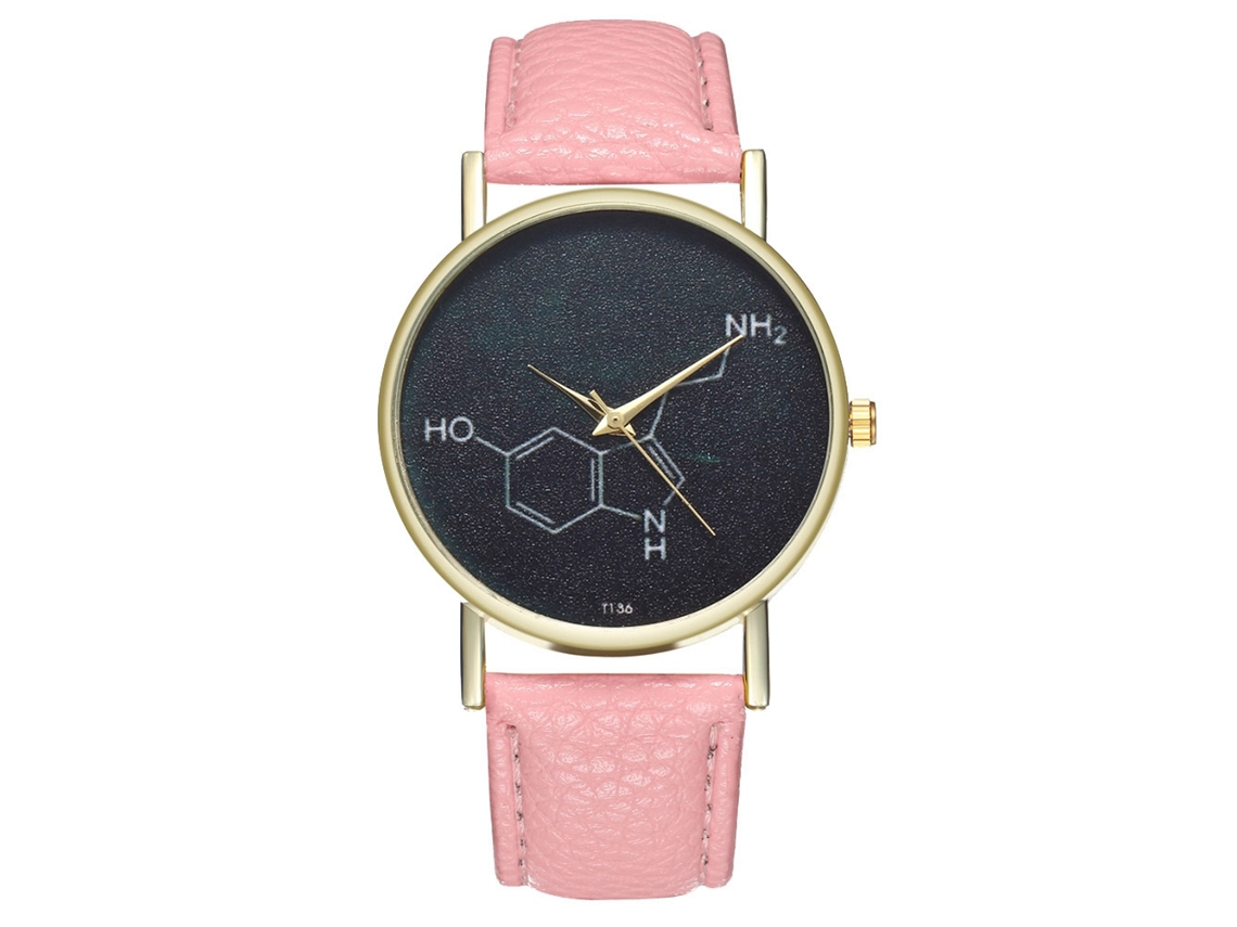 Elegante Reloj De Pulsera Unisex De Cuarzo, Color Rosa, Alta Calidad Y Diseño Moderno.