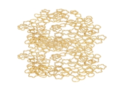 100pcs Anillos De Trenza En Forma De Estrella Y Corazón Para Fiesta