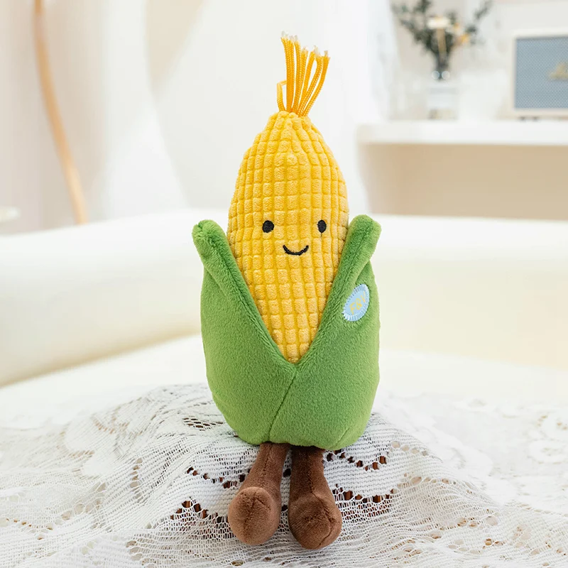 (milho, Aproximadamente 15-20 Cm) Brinquedo De Pelúcia Em Formato De Vegetal De Desenho Animado.