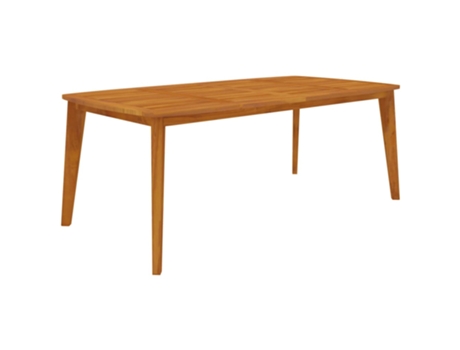 Mesa de jardín VIDAXL Marrón Madera de acacia (200x100x75 cm )