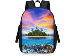 Mochila Verano Para Niños Niñas Hombres Mujeres Animales Marinos Mochila Multiusos Escolar Informal Portáti