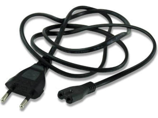 Cable de Alimentación 3GO C8 CEE7/16 para C8 Macho/Hembra 1m Negro
