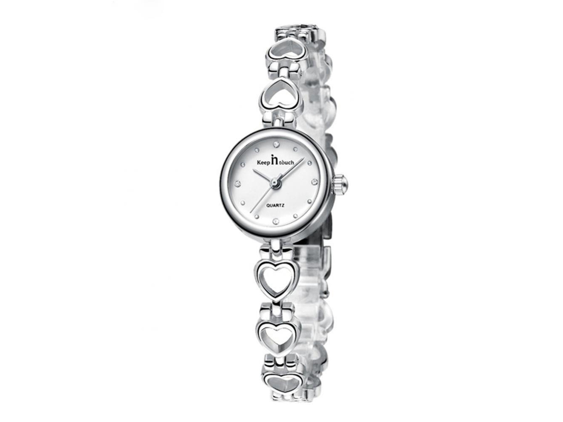 Reloj De Mujer De Acero Inoxidable Con Diseño De Pulsera Sencillo Cmk Alloy Quartz Gold