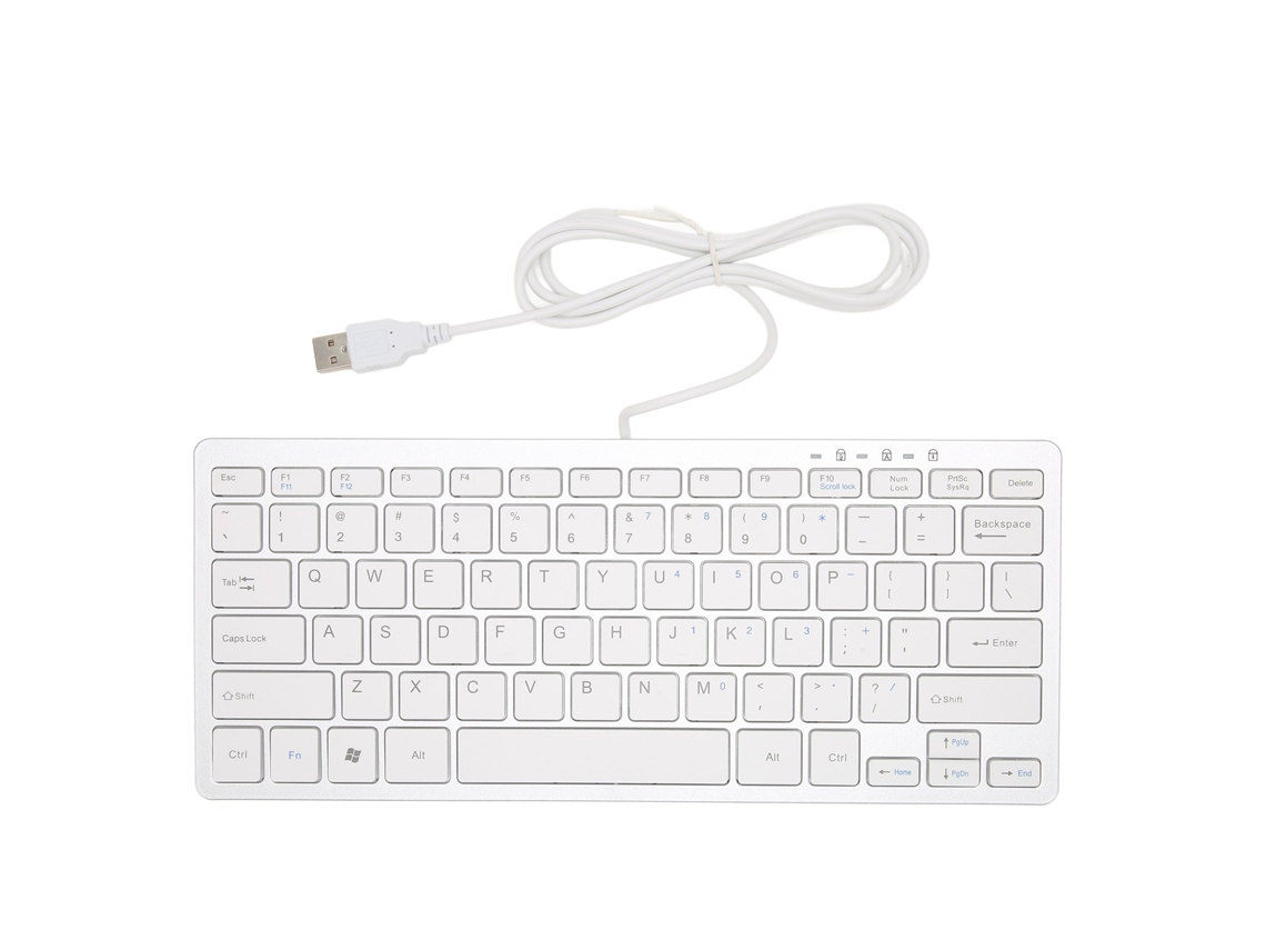 Teclado Usb Cableado Para Laptop De Oficina Con 78 Teclas Mini