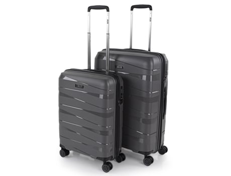 Juego De Maletas Rígidas Pp JASLEN Stuttgart marron metalizado (43X66x24 Cm - 58L)