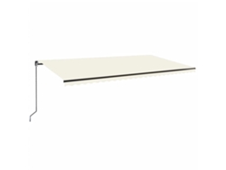 Maison Exclusive - Toldo Retráctil Manual Color Crema 600x350 Cm