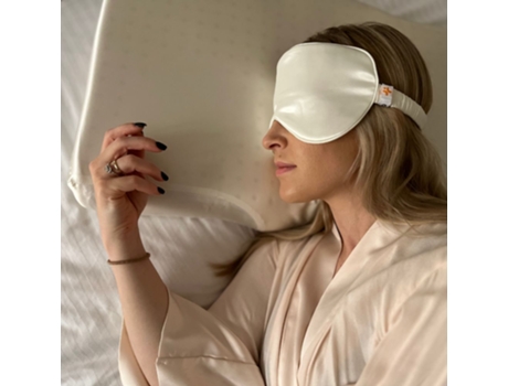 Funda de Almohada Antiarrugas ERGO de seda INPHYSIO, seda de morera de 22 mm, Blanca