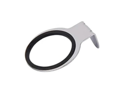 Soporte de pared plano para secador de pelo, para baño, dormitorio y peluquería, plateado, 1 pieza Yvan Sygo