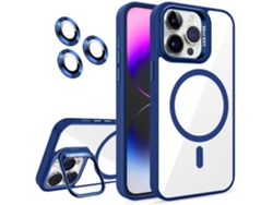 Lente para Telefono Magview Magsafe Câmara para iPhone 15 pro max ANTIIMPACTO Azul