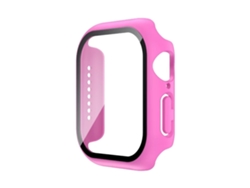 Capa Protetora Yuysan Para Apple Watch Series 1/2/3 38mm Pc Película Temperada Integrada Rosa Vermelha