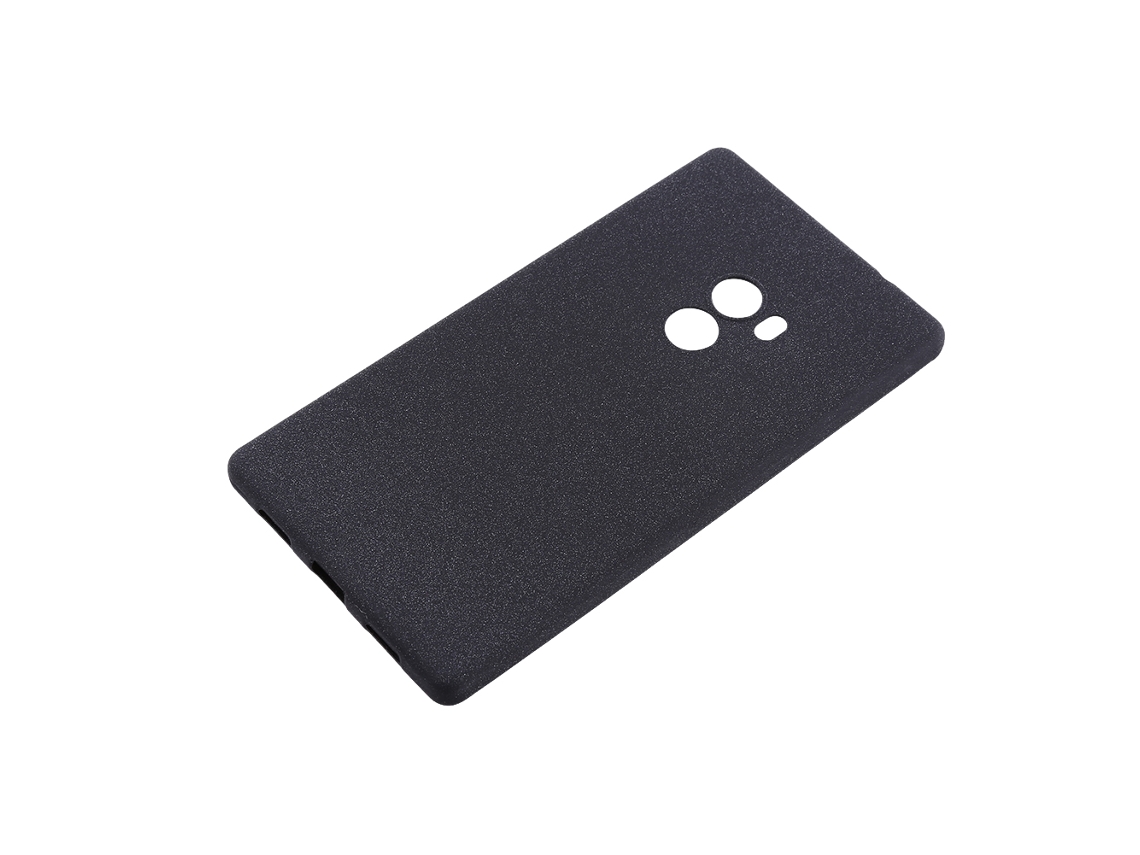 Cubierta Suave De Silicona Tpu (ultrafina, Antiimpacto) Para Teléfono Xiaomi Mix. Cubierta Posterior Mate De Arenisca Negra.