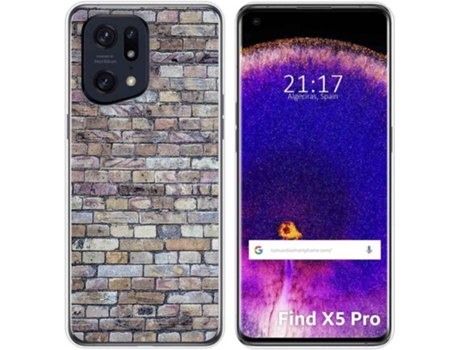 Carcasa para Oppo Find X5 Pro 5G TUMUNDOSMARTPHONE Dibujos Ladrillo 02 Multicolor