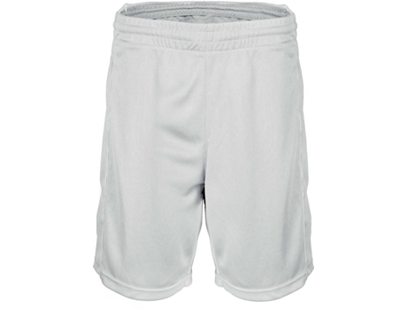 Pantalones Cortos para Niño PROACT Baloncesto Blanco (4/6 años)
