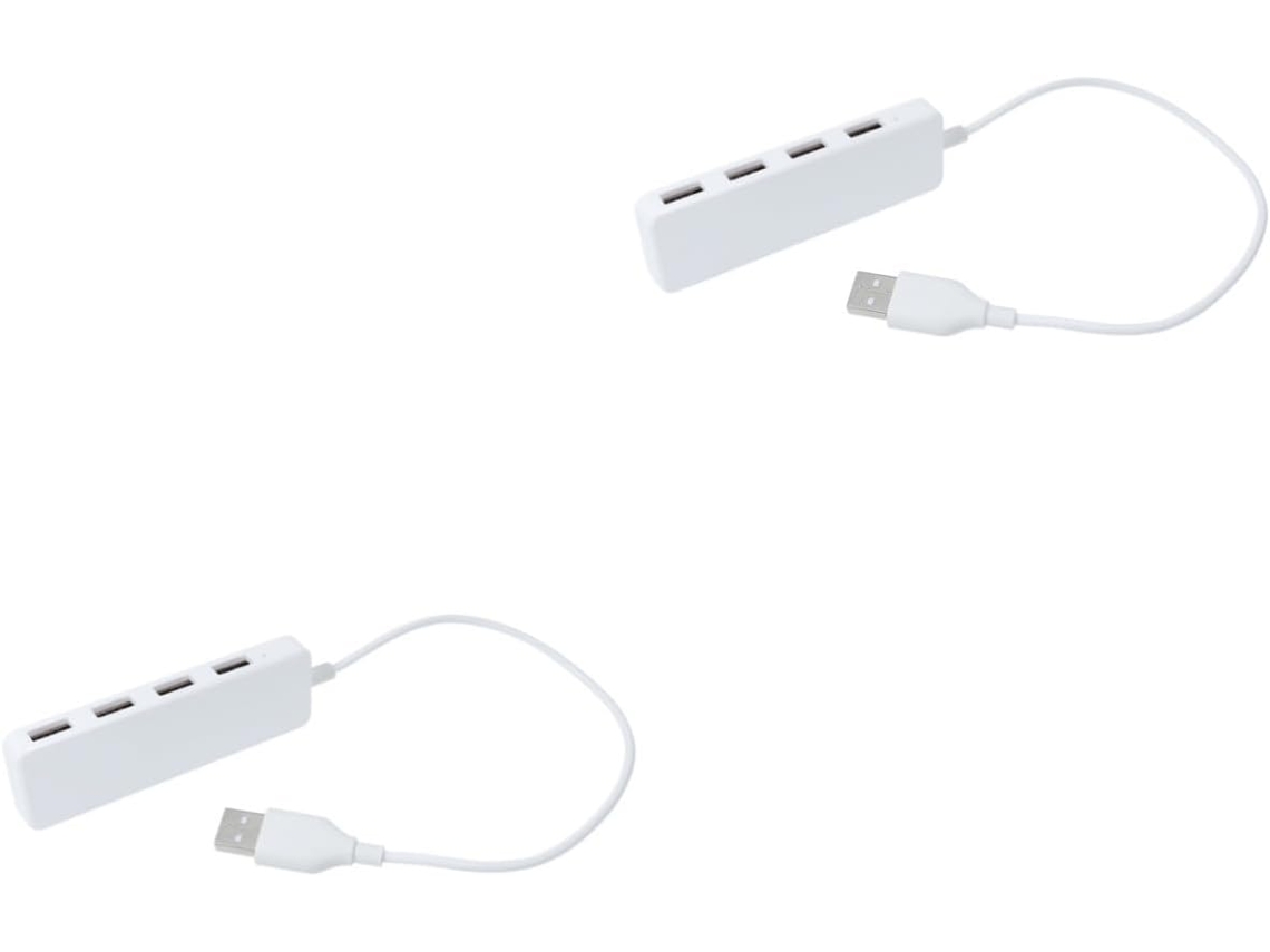 Adaptador Divisor De Puertos Usb Ultradelgado De 2 Piezas Para Cargar Portátiles