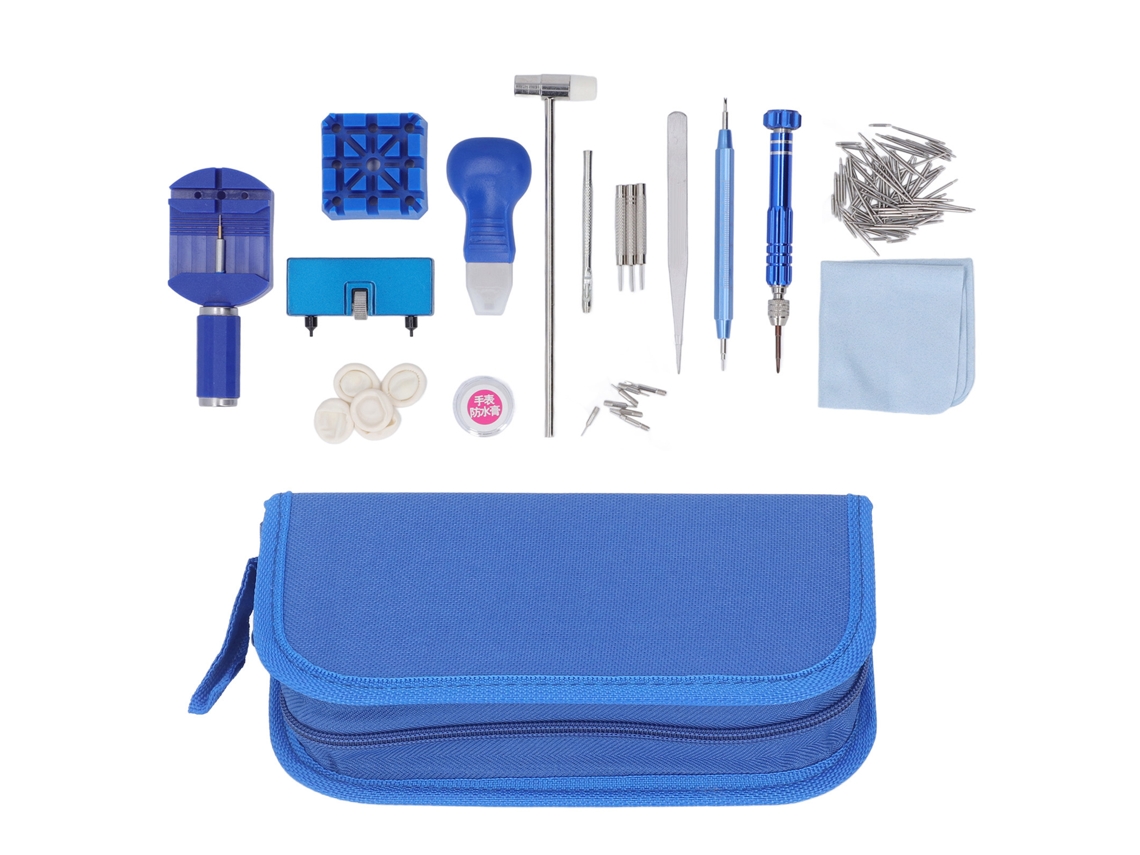 Kit De Reparación De Relojes De 172 Piezas Con Herramientas Multifuncionales De Acero Inoxidable Y Plástico - Portátil