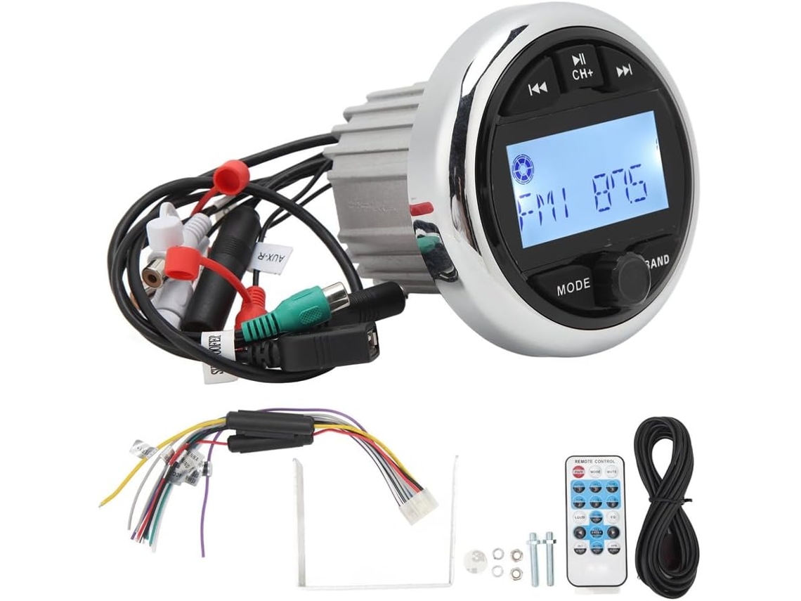 Reproductor Mp3 Bluetooth De 12 V Resistente Al Agua, Antiinterferencias Y Estéreo Digital.