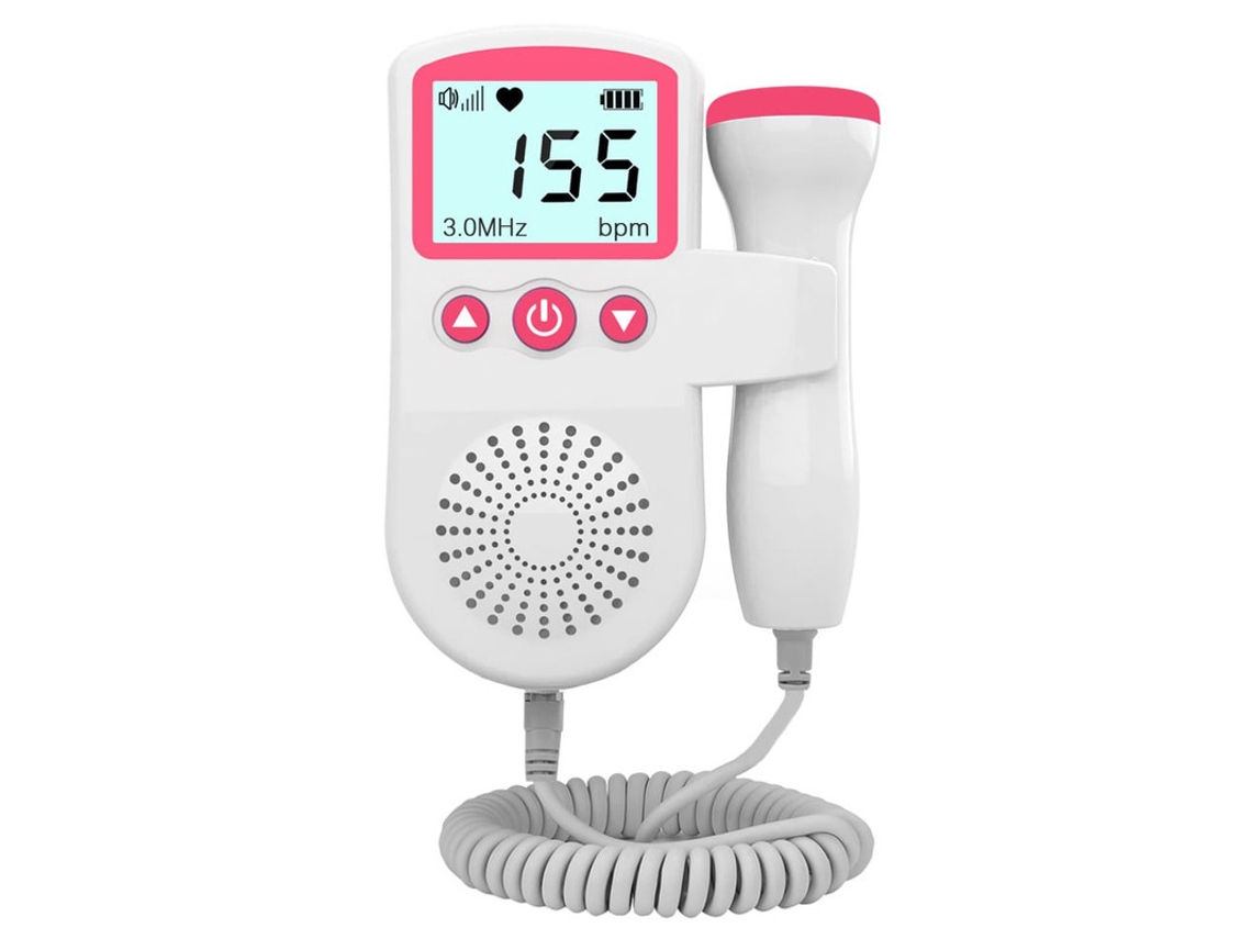 Monitor Cardíaco Fetal Doppler Portátil De 3 0 Mhz Protege Con Seguridad A Embarazadas Y Bebés Szsmart Rosa