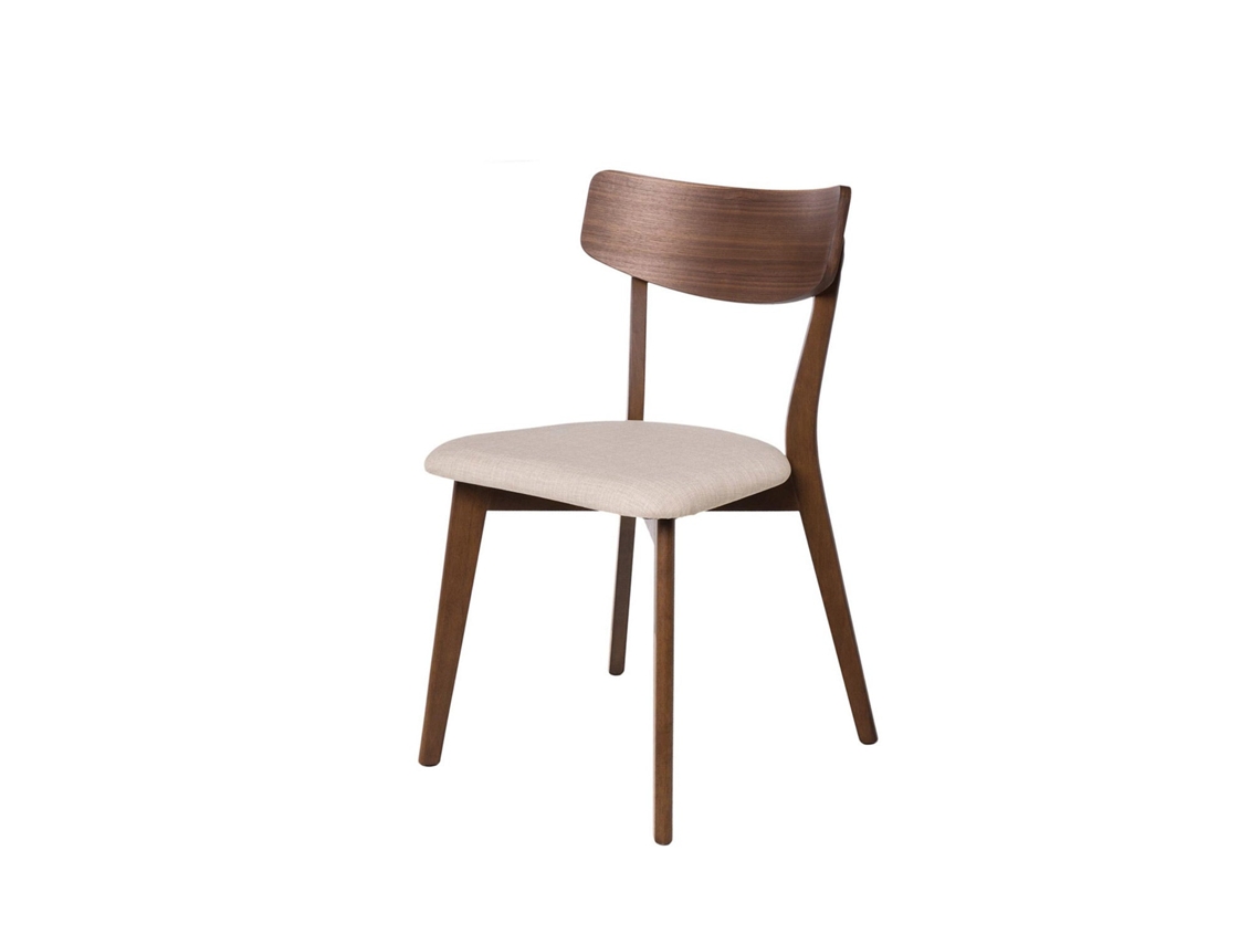 DUDECOR Silla Porto Santo De Nogal Beige