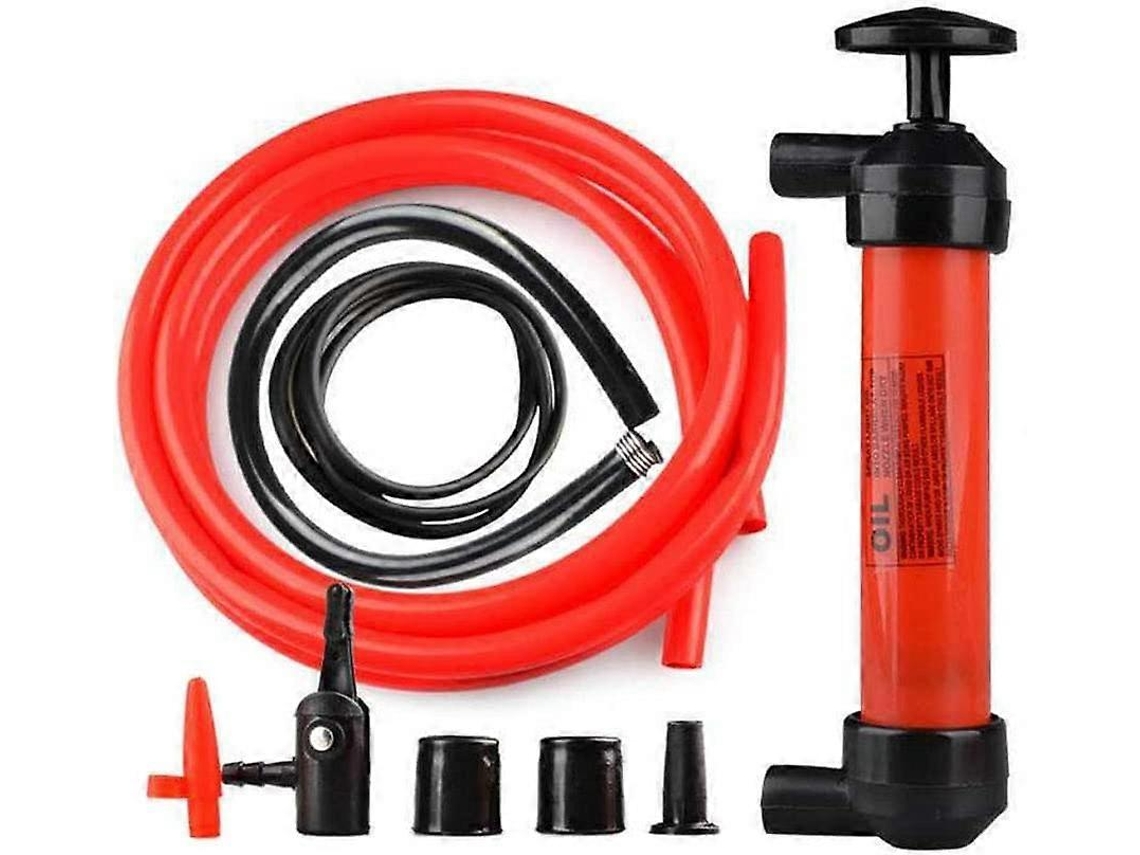 Bomba De Sifón Manual Portátil Para Automóvil Para Transferir Aceite, Gas Y Combustible, Inflar Y Extraer Líquidos