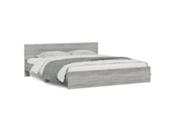Maison Exclusive - Estructura De Cama Con Cabecero Gris Sonoma 160x200 Cm