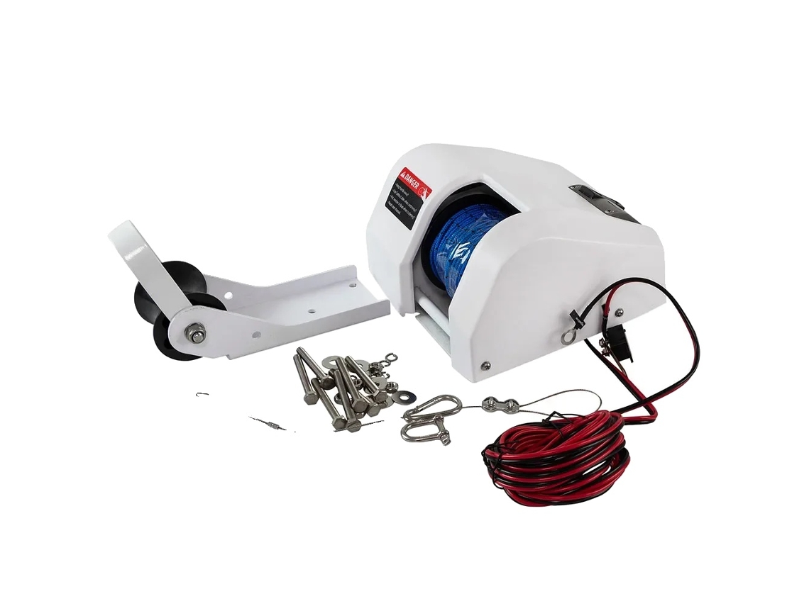 Guincho De Âncora, Operação Elétrica, Controle Remoto Sem Fio, 12v 25lbs