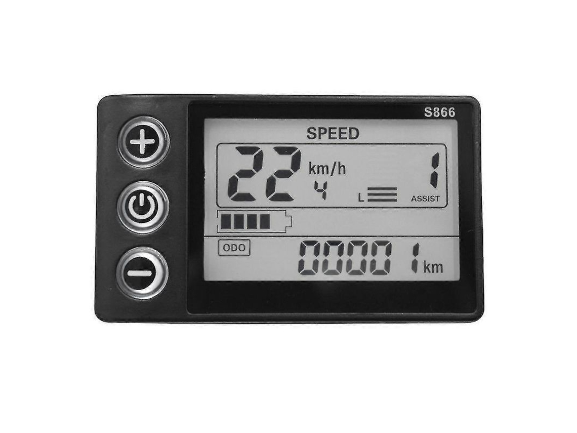 Panel De Control S866 + Controlador De Onda Sinusoidal De 36 V Y 350 W Para Bicicleta Eléctrica Con Pantalla Lcd