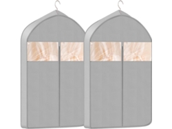 fundas para ropa, bolsa gruesa de tela no tejida, resistente al polvo, Digitallab (gris/60 x 10 x 88 cm)