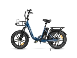 Bicicleta eléctrica Samebike C05 Pro Azul Motor 500w 36v Alto Máximo 25°